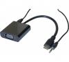 CONVERTISSEUR Mini HDMI VERS VGA + Audio - 20CM