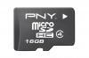 PNY Carte MicroSD Premium Class 4 + adaptateur SD - 16Go