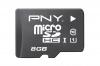 PNY Carte MicroSDHC High Perform. Classe 10 + adapt. SD-8Go
